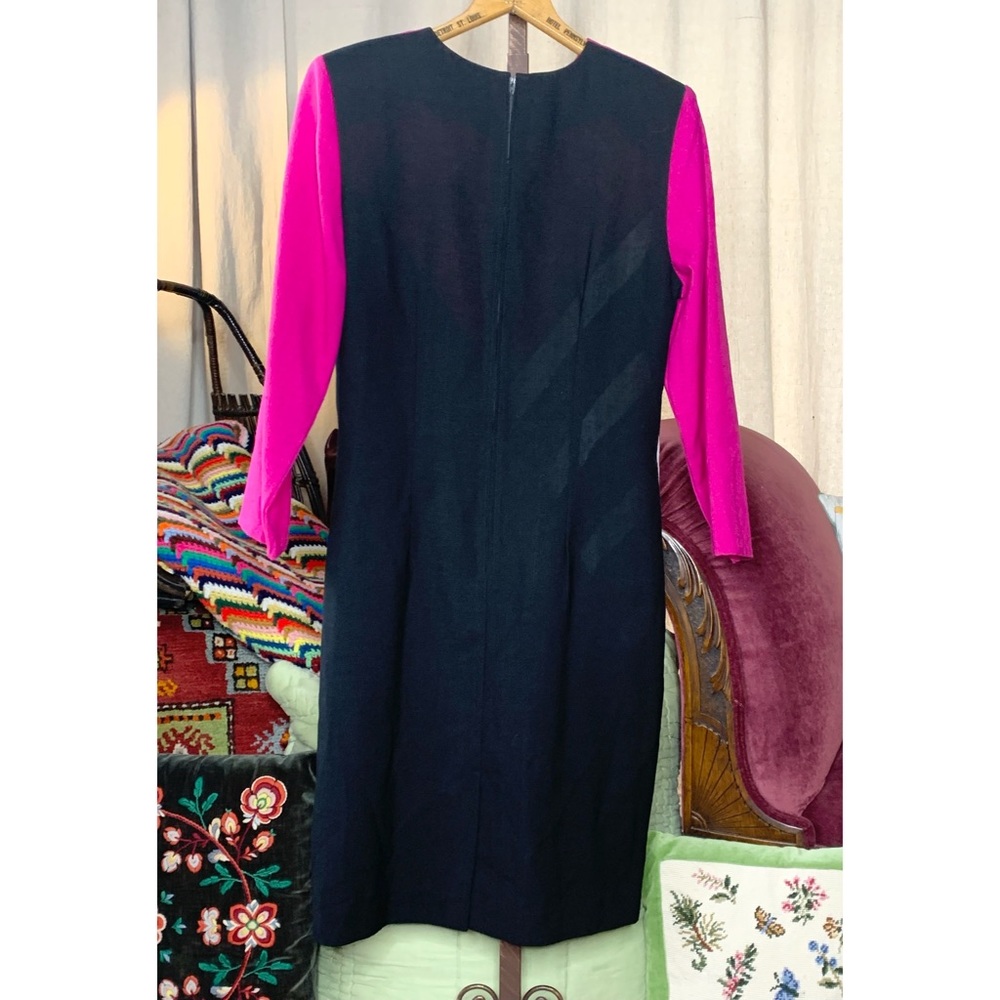 80s Color Block Dress - Picture 5 of 7